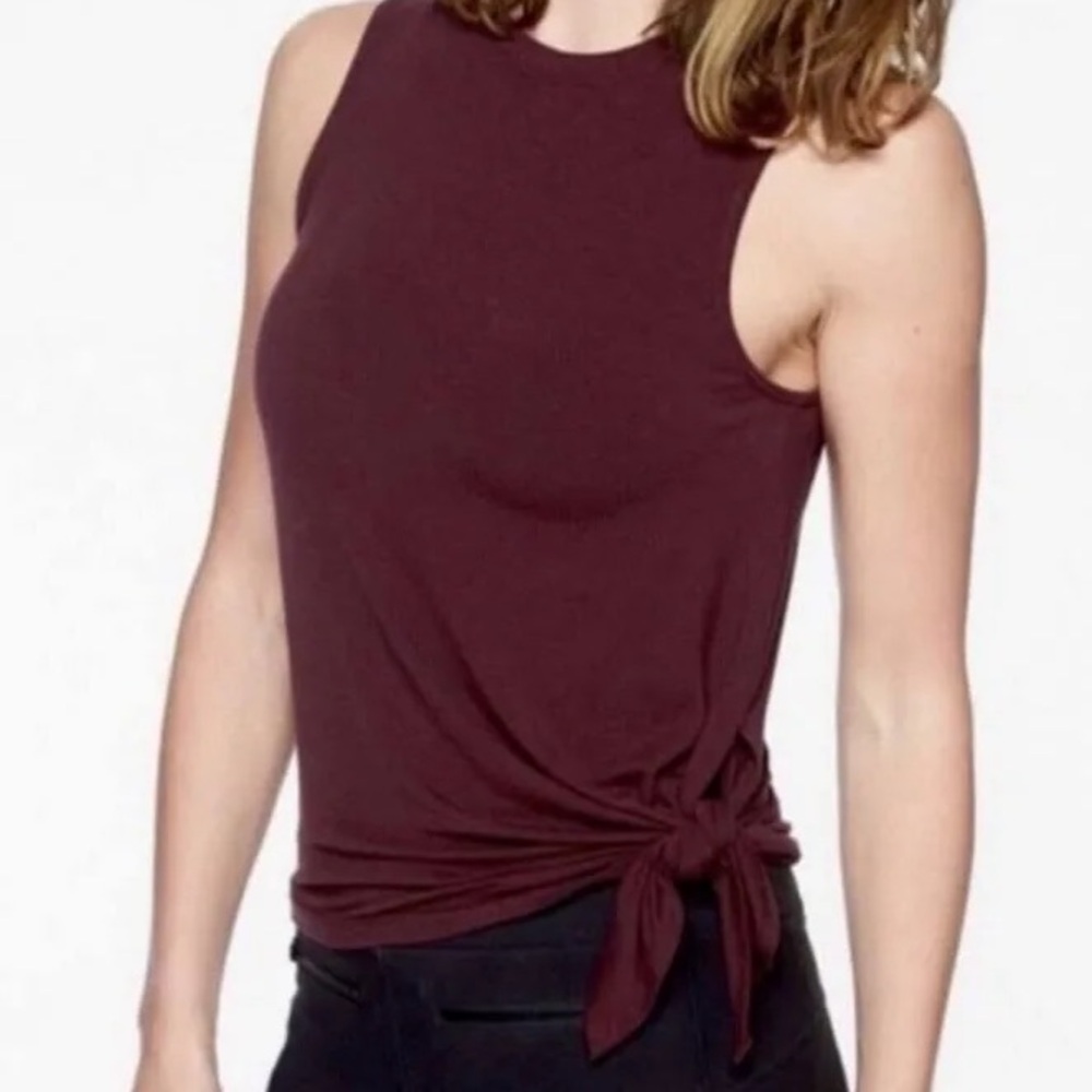ATHLETA | Cloudlight Asymmetrical Tank Top - Women | Color: Maroon | Size: small